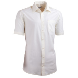 Šampaň pánská košile slim fit krátký rukáv Aramgad 40233