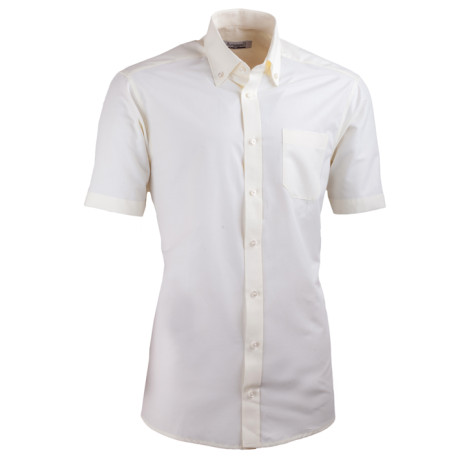 Šampaň pánská košile slim fit s krátkým rukávem Aramgad 40235
